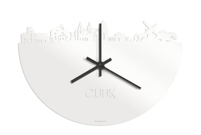 Skyline Klok Cuijk Wit Glanzend