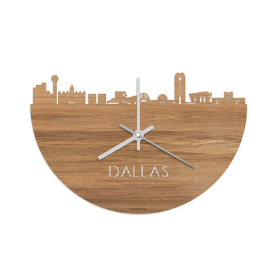 Skyline Clock Dallas Oak