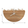 Skyline Klok Den Haag Eiken houten cadeau wanddecoratie relatiegeschenk van WoodWideCities