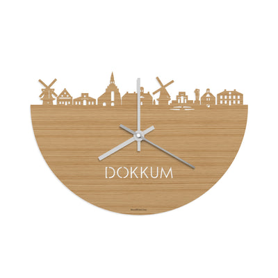 Skyline Clock Dokkum Bamboo
