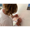 Skyline Klok Dronten Wit glanzend gerecycled kunststof cadeau wanddecoratie relatiegeschenk van WoodWideCities
