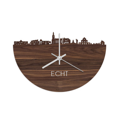 Skyline Clock Real Walnut