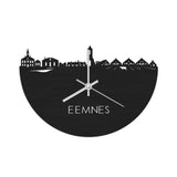 Skyline Klok Eemnes Black houten cadeau wanddecoratie relatiegeschenk van WoodWideCities