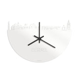 Skyline Klok Eersel Wit glanzend gerecycled kunststof cadeau decoratie relatiegeschenk van WoodWideCities