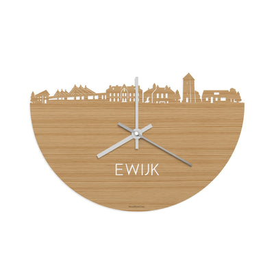 Skyline Clock Ewijk Bamboo
