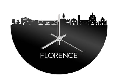 Skyline Clock Florence Black Glossy