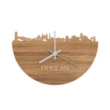 Skyline Klok Fryslan Eiken houten cadeau decoratie relatiegeschenk van WoodWideCities