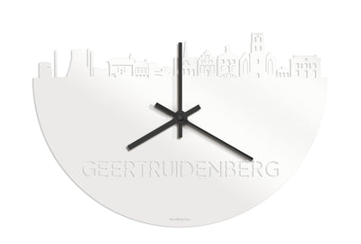 Skyline Clock Geertruidenberg White Glossy
