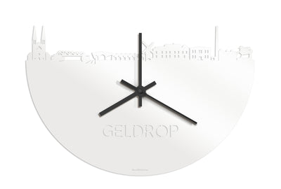 Skyline Clock Geldrop White Glossy