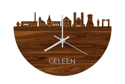 Skyline Clock Geleen Rosewood