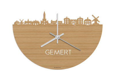 Skyline Clock Gemert Bamboo