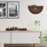 Skyline Klok Genemuiden Noten houten cadeau decoratie relatiegeschenk van WoodWideCities