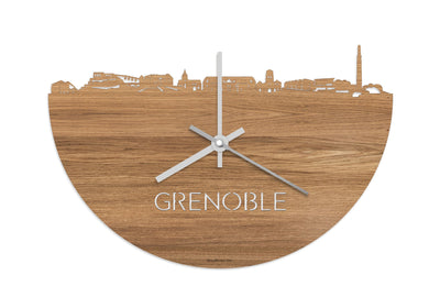 Skyline Clock Grenoble Oak