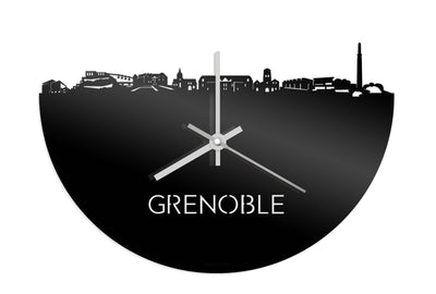 Skyline Clock Grenoble Black Glossy