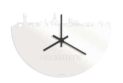 Skyline Clock Heemstede White Glossy