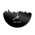 Skyline Clock Heroes Black Glossy