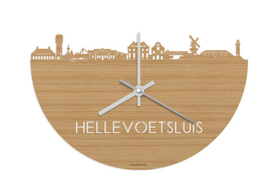 Skyline Clock Hellevoetsluis Bamboo