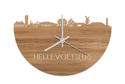 Skyline Clock Hellevoetsluis Oak