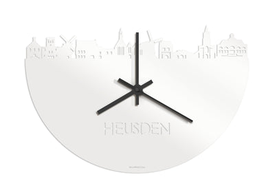Skyline Clock Heusden White Glossy