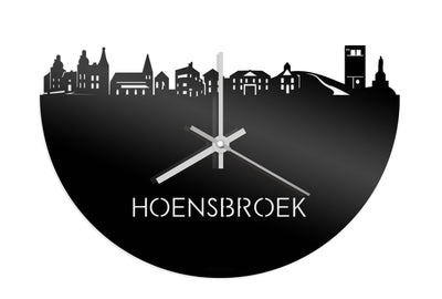 Skyline Clock Hoensbroek Black Glossy