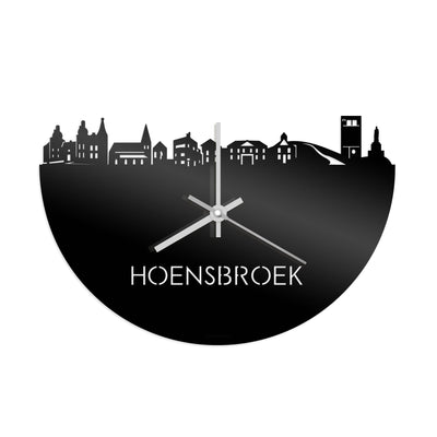 Skyline Clock Hoensbroek Black Glossy