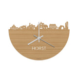 Skyline Klok Horst Bamboe houten cadeau decoratie relatiegeschenk van WoodWideCities