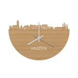Skyline Klok Huizen Bamboe houten cadeau decoratie relatiegeschenk van WoodWideCities