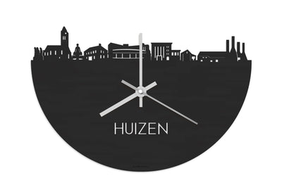 Skyline Klok Huizen Black