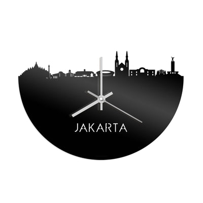 Skyline Clock Jakarta Black Glossy
