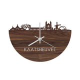 Skyline Klok Kaatsheuvel Noten houten cadeau decoratie relatiegeschenk van WoodWideCities