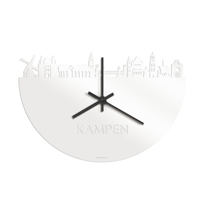 Skyline Clock Kampen White Glossy