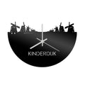 Skyline Clock Kinderdijk Black Glossy