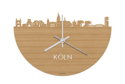 Skyline Clock Cologne Bamboo