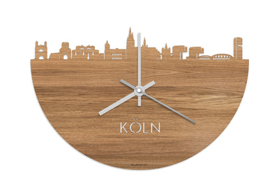 Skyline Clock Cologne Oak