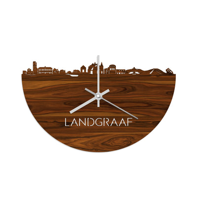 Skyline Clock Landgraaf Rosewood