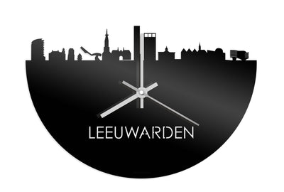 Skyline Clock Leeuwarden Black Glossy