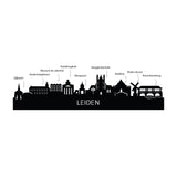Standing Skyline Leiden Palissander houten cadeau decoratie relatiegeschenk van WoodWideCities