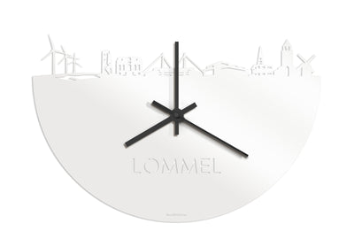 Skyline Klok Lommel Wit Glanzend