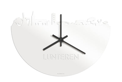 Skyline Klok Lunteren Wit Glanzend