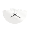 Skyline Clock Lyon White Glossy