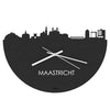 Skyline Klok Maastricht Black houten cadeau wanddecoratie relatiegeschenk van WoodWideCities