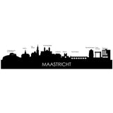 Skyline Klok Maastricht Noten Noten houten cadeau wanddecoratie relatiegeschenk van WoodWideCities