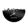 Skyline Klok Madrid Zwart Glanzend