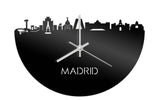 Skyline Klok Madrid Zwart Glanzend