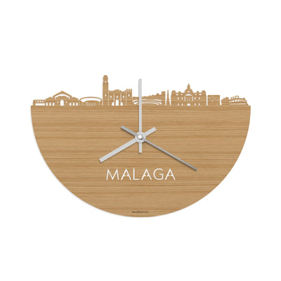 Skyline Clock Malaga Bamboo