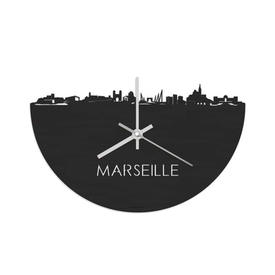 Skyline Clock Marseille Black