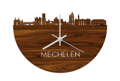 Skyline Clock Mechelen Rosewood