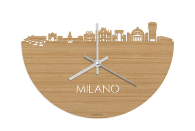 Skyline Clock Milano Bamboo