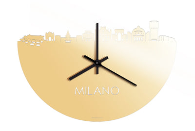 Skyline Clock Milano Gold Metallic
