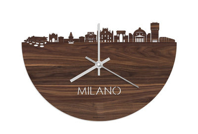 Skyline Clock Milano Walnut